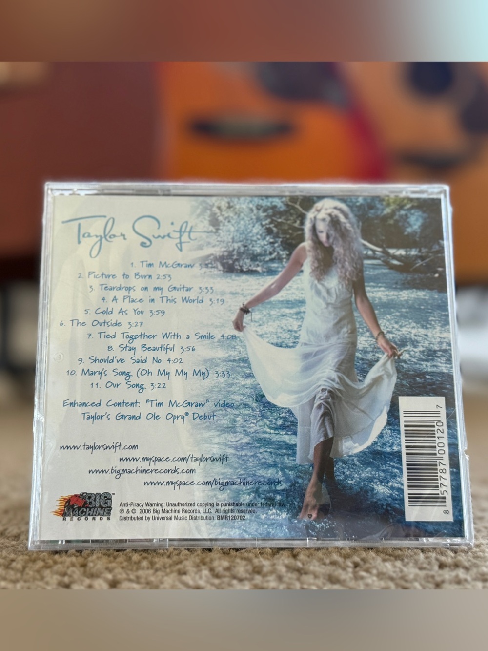 Taylor Swift Debut 2006 TRUE First Pressing SEALED 11 Track Target CD Rare - Picture 2 of 9